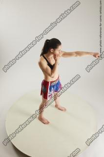 Woman MMA Fighting Poses Ronda